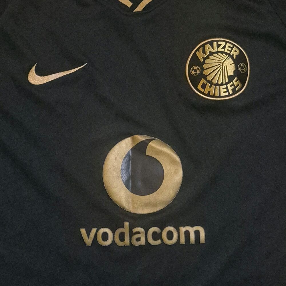 Kaizer Chiefs Jersey Mens Medium Black Gold South Africa 2019/2020 Third Kit - Picture 3 of 9